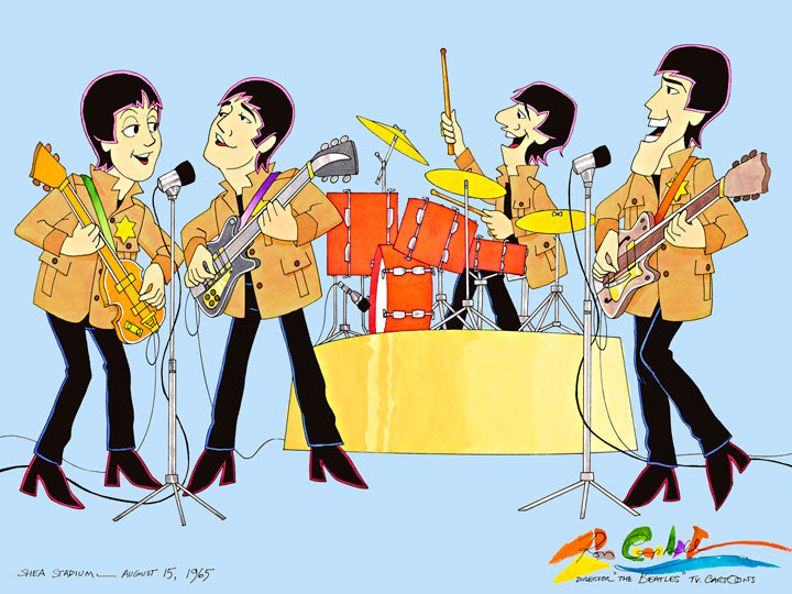 TV Beatles at Shea Stadium 1965 Anniversary Edition Blue - Ron Campbell