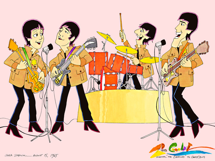 TV Beatles at Shea Stadium 1965 Anniversary Edition Red - Ron Campbell