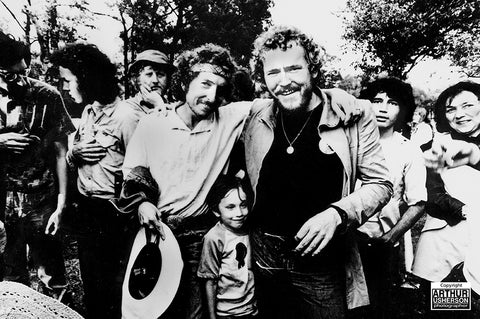 Bob Dylan with Gordon Lightfoot in Toronto at Mariposa Music Festival 1972 - Arthur Usherson