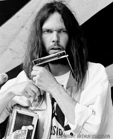 Neil Young at the Mariposa Folk Festival, Toronto July 1972 - Arthur Usherson