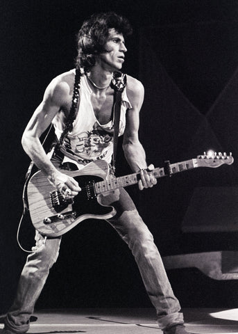 Keith Richards at Rolling Stones 1981 concert in Philadelphia - Mark Weiss