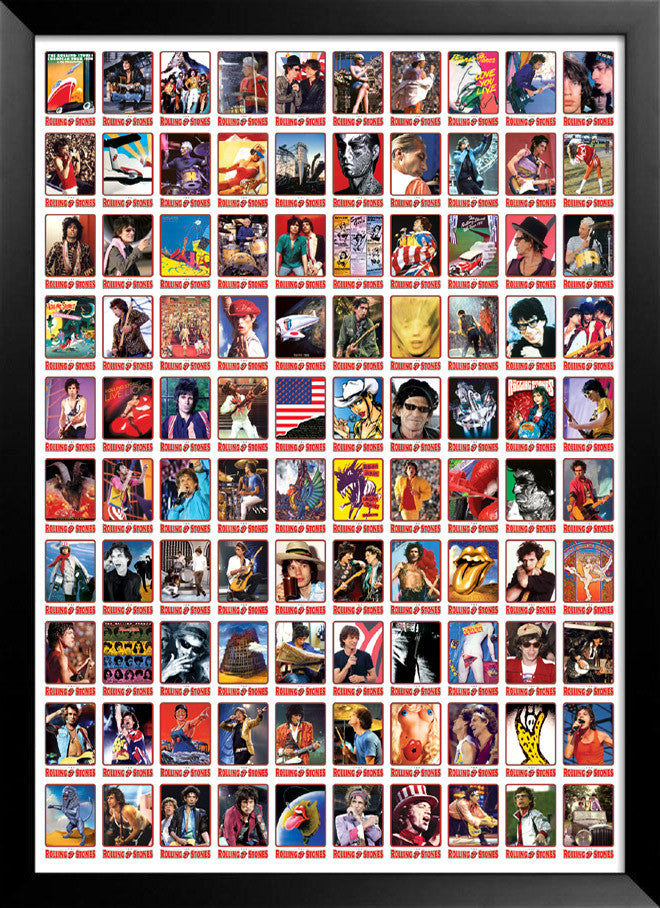Rolling Stones Trading Cards Proof Sheet - Full Sheet
