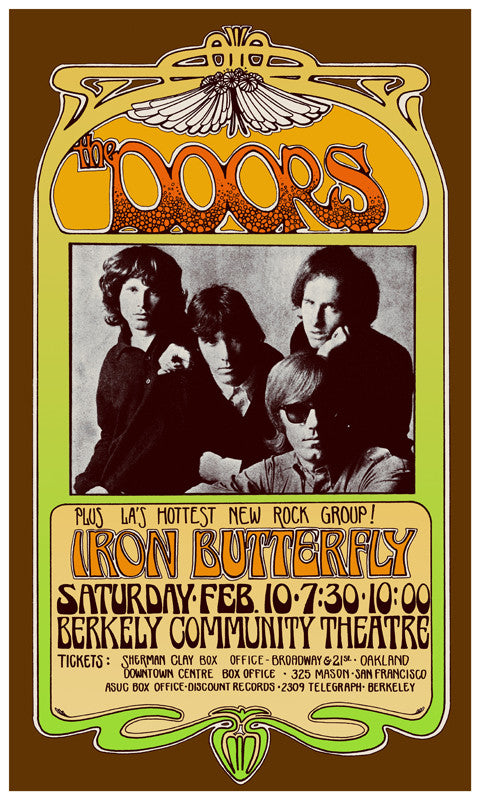 The Doors at Berkely - Bob Masse – Rock Art Show The Doors at Berkely - Bob Masse – Rock Art Show