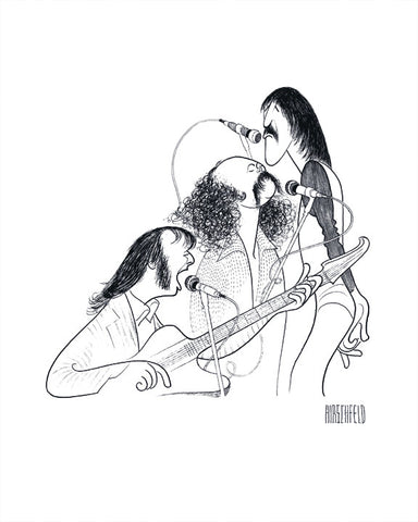 Crosby, Stills & Nash - Al Hirschfeld