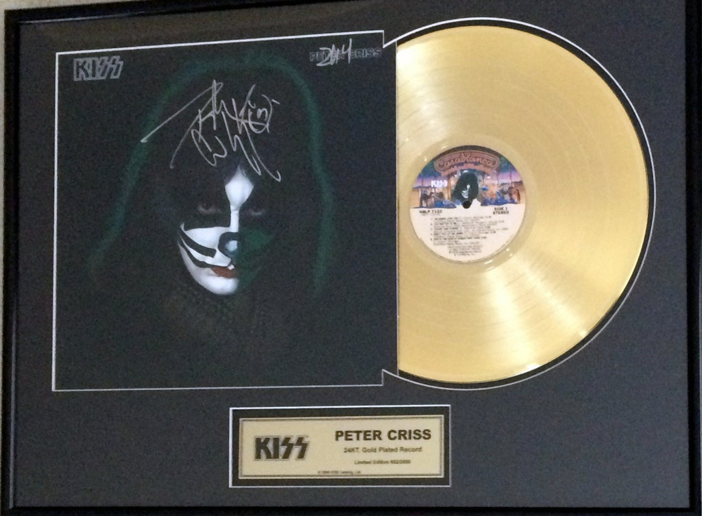 Peter Criss - KISS  (Signed Gold Record)