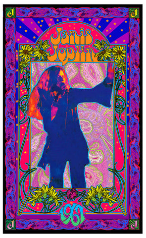 Janis Joplin 1967 Commemorative Poster - Bob Masse