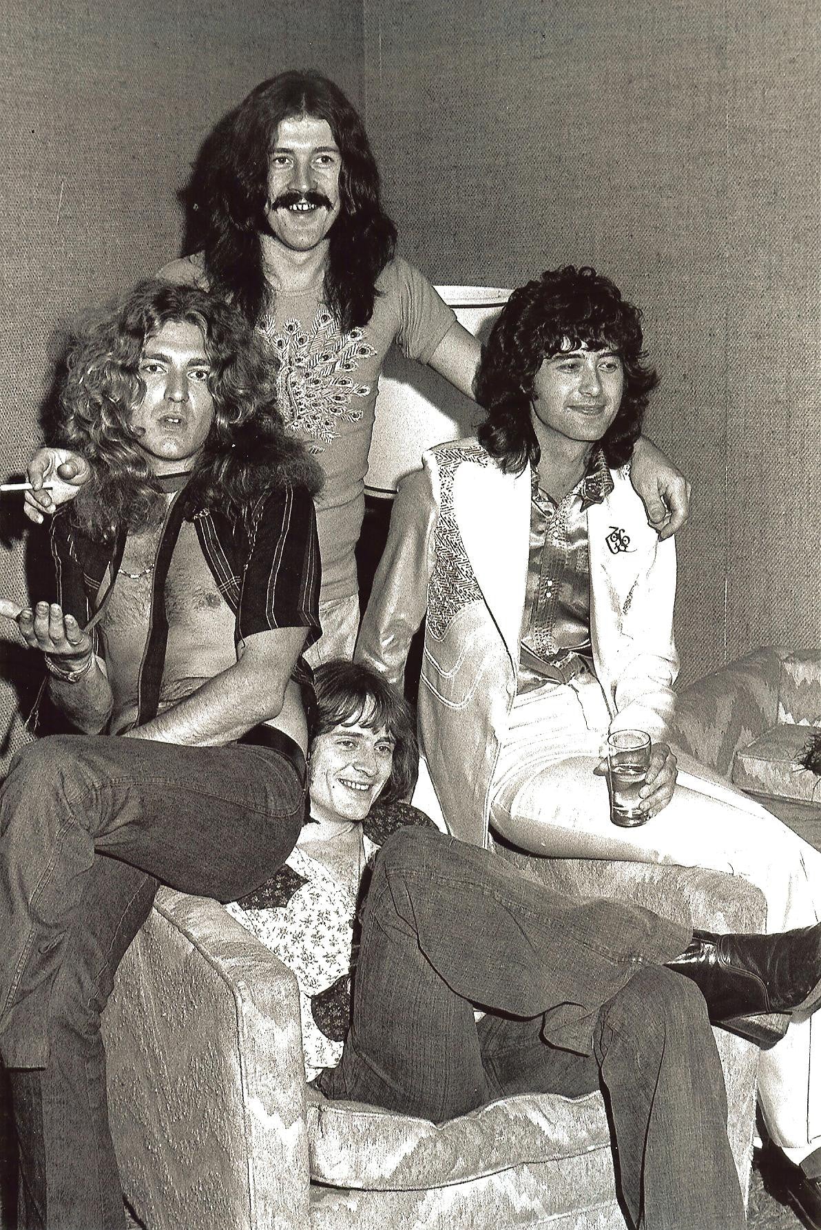 Led Zeppelin Posing - James Fortune – Rock Art Show Led Zeppelin Posing - James Fortune – Rock Art Show