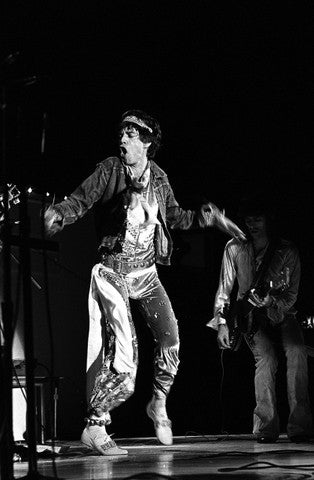 Mick Jagger 1973 (black & white) - James Fortune