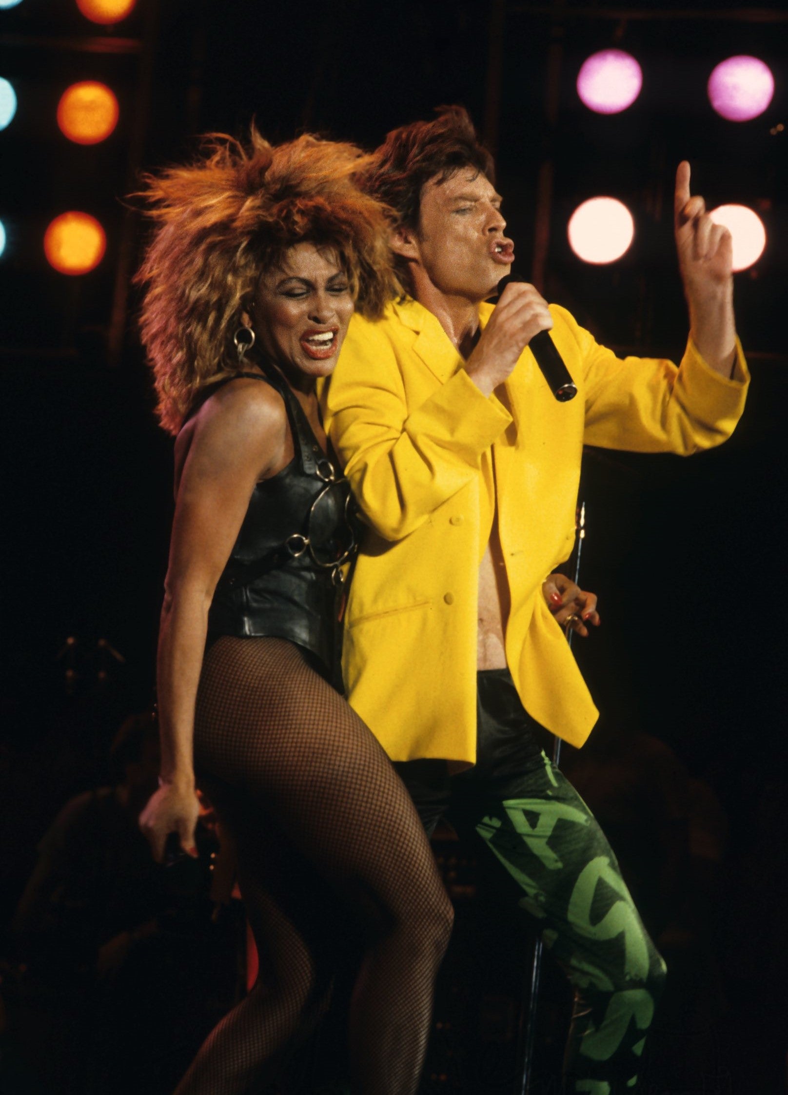 Tina Turner and Mick Jagger at Live Aid - Mark Weiss – Rock Art Show